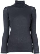 Issey Miyake Cauliflower Turtleneck Fine Knit Top, Women's, Grey, Lyocell/wool/polyurethane