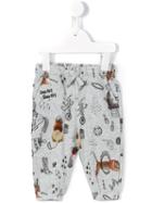 Stella Mccartney Kids 'loopie' Circus Print Track Pants, Infant Girl's, Size: 9 Mth, Grey