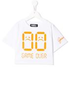Jeremy Scott Junior Game Over Print T-shirt - White