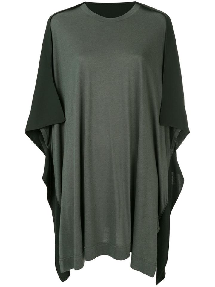 Y's Oversized Two Tone T-shirt - Green