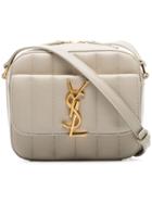 Saint Laurent Cream Vicky Mini Leather Camera Bag - Neutrals