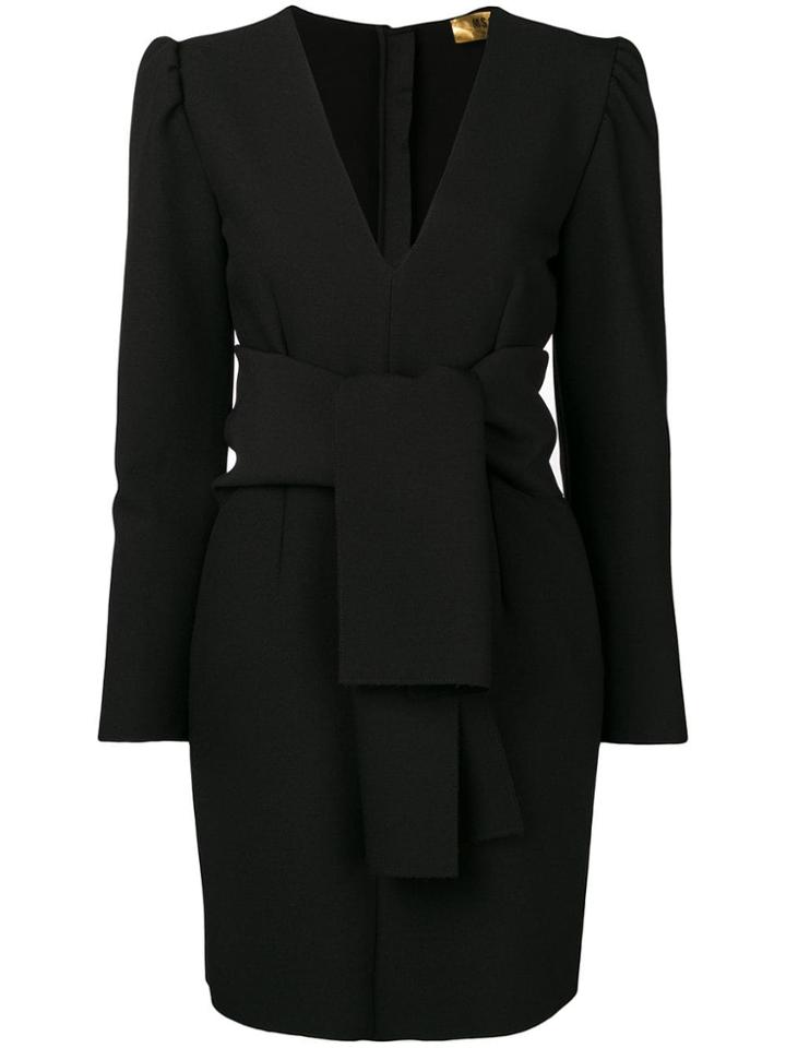 Msgm V-neck Dress - Black