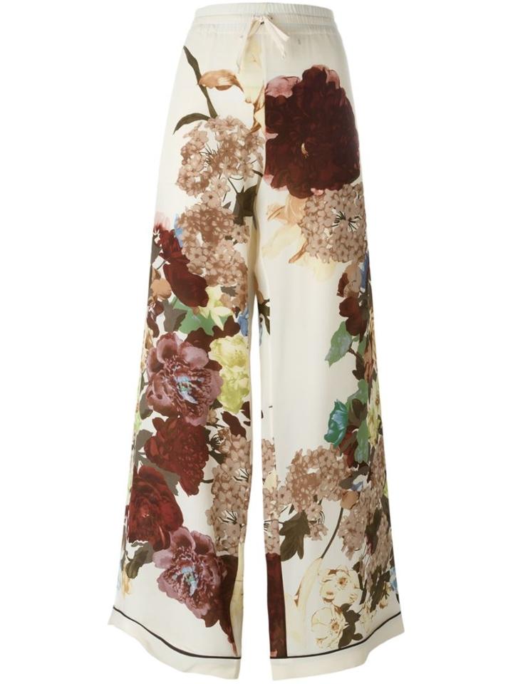 Valentino 'kimono 1997' Print Palazzo Pants, Women's, Size: Small, Silk