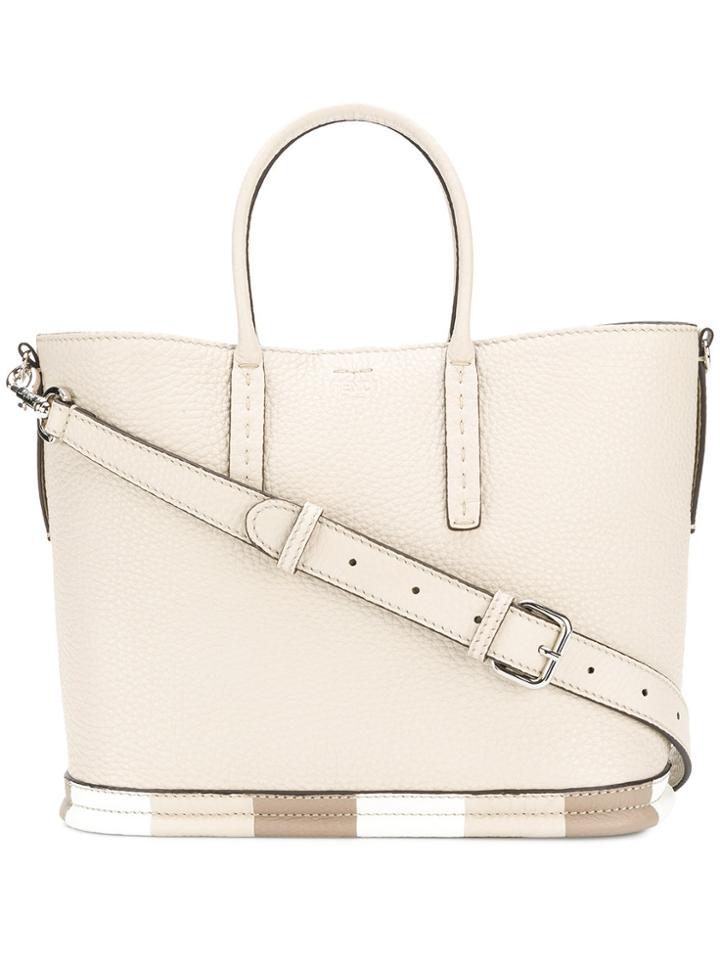 Fendi Top Handle Tote Bag - Nude & Neutrals