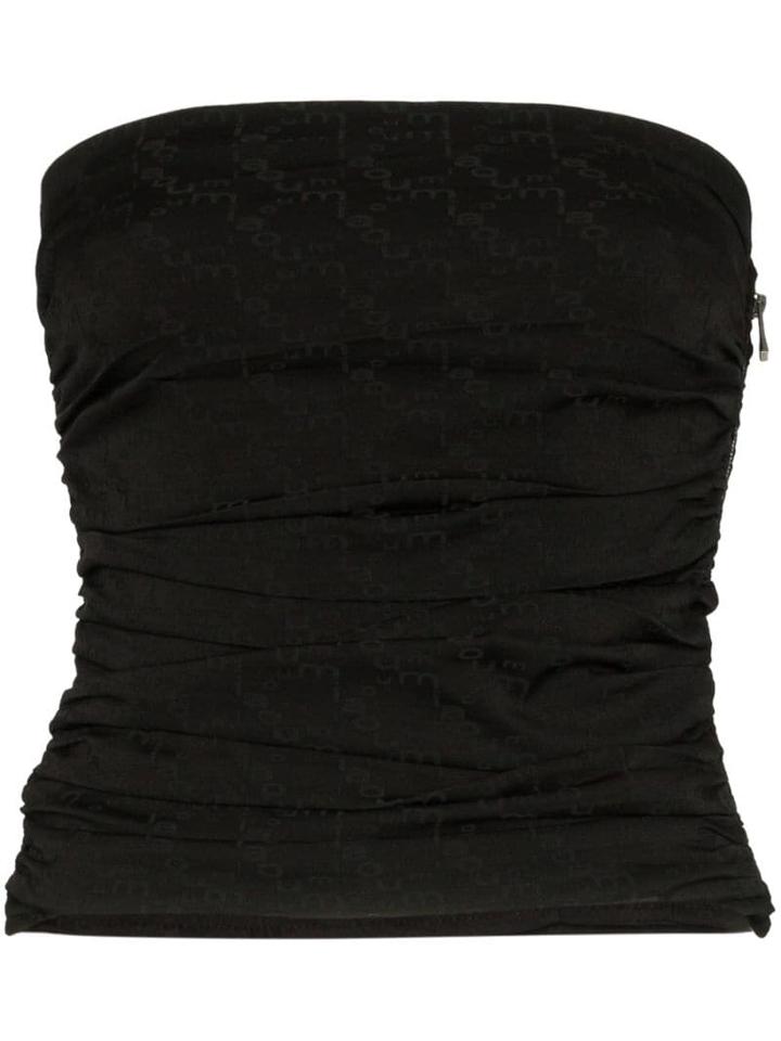 Miaou Ruched Tupe Top - Black
