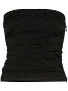 Miaou Ruched Tupe Top - Black