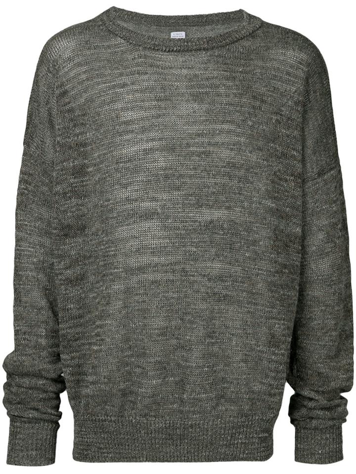 E. Tautz Melange Round Neck Jumper - Brown