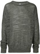 E. Tautz Melange Round Neck Jumper - Brown