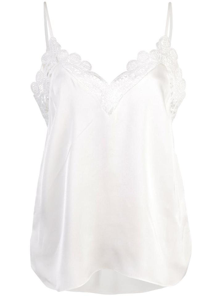 Jonathan Simkhai Crochet Inserts Top - White