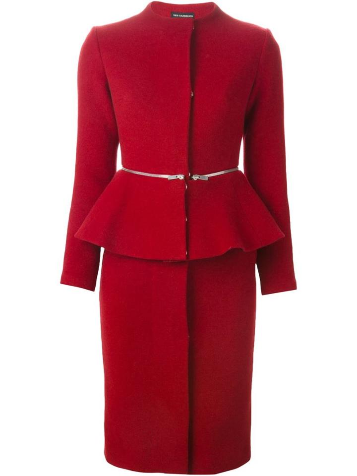 Vika Gazinskaya Detachable Peplum Coat