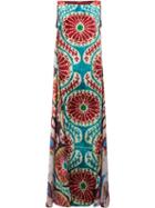 Afroditi Hera Patterned Maxi Dress, Women's, Size: 40, Silk/polyester/viscose