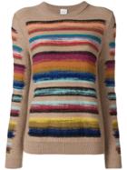 Paul Smith Black Label Rainbow Knitted Jumper - Nude & Neutrals