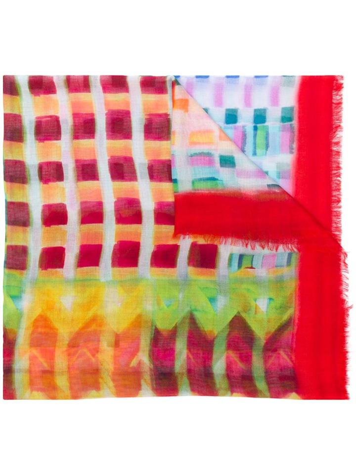 Missoni Watercolor Check Scarf - Multicolour
