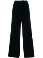 Massimo Alba Flared Plush Trousers - Blue