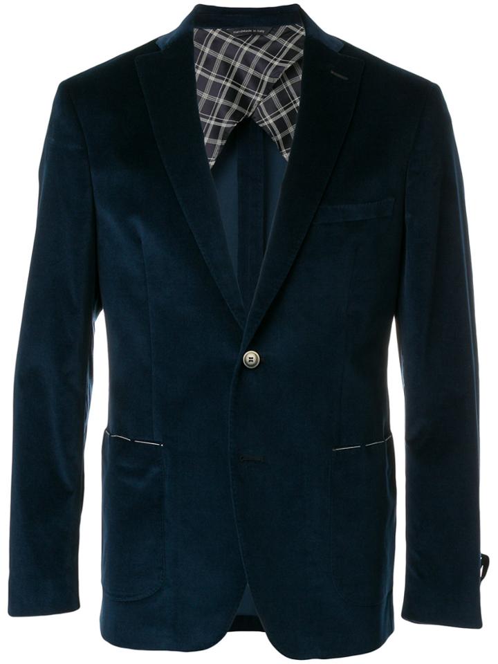 Tonello Tailored Fitted Blazer - Blue