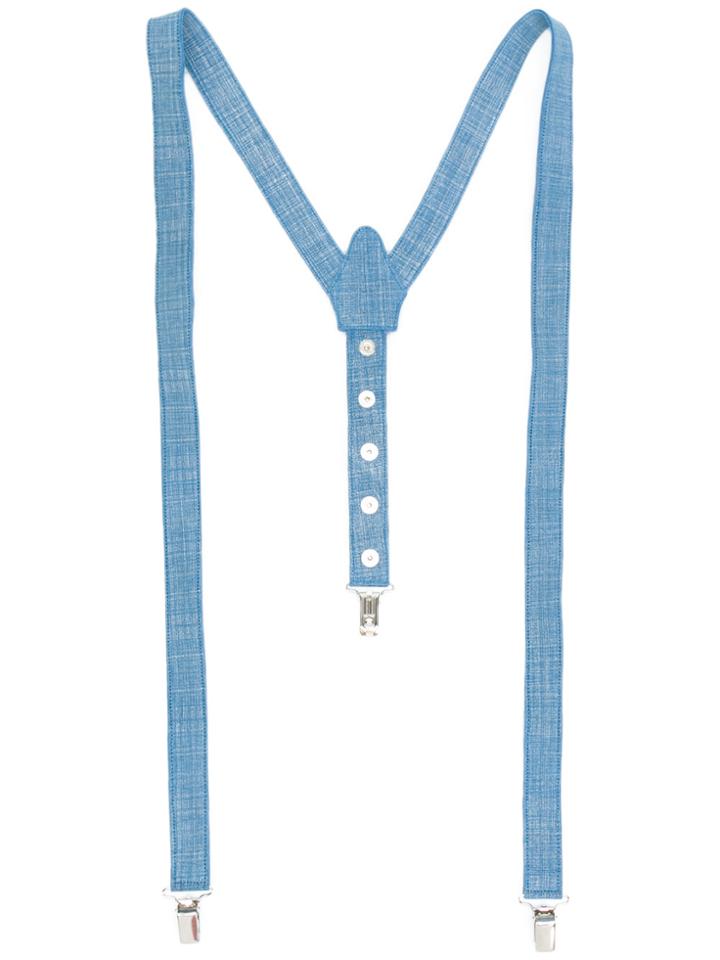 Manokhi Denim Braces - Blue