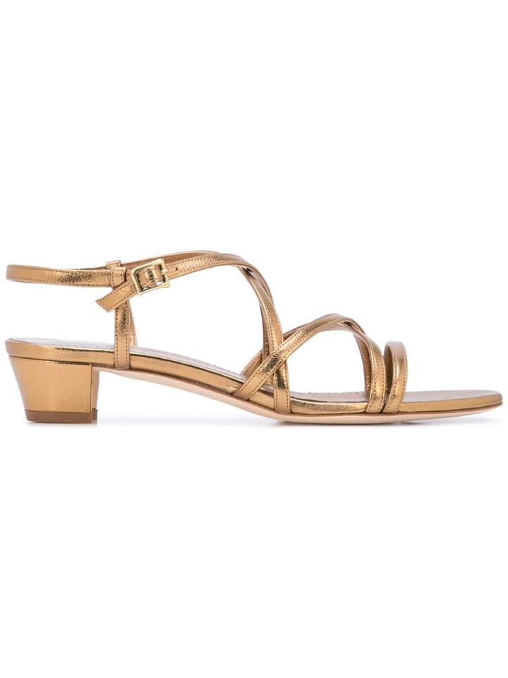 Manolo Blahnik Lupita Sandals - Metallic