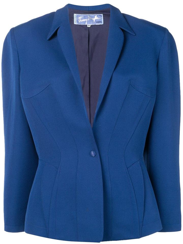 Thierry Mugler Pre-owned Boxy Blazer - Blue