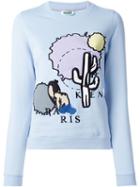 Kenzo Cactus Sweatshirt, Women's, Size: M, Blue, Cotton