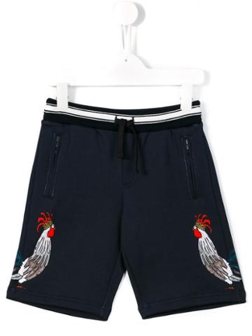 Dolce & Gabbana Kids 'chinese New Year' Track Shorts, Boy's, Size: 12 Yrs, Blue