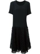 Rochas Embroidered Lace Dress, Women's, Size: 44, Black, Silk/polyamide