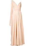 Christian Siriano Pleated Gown Dress