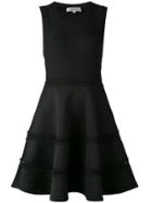 Carven Sleeveless Ribbed Skater Dress - Black