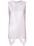 Adam Lippes Sleeveless Fitted Blouse - Purple