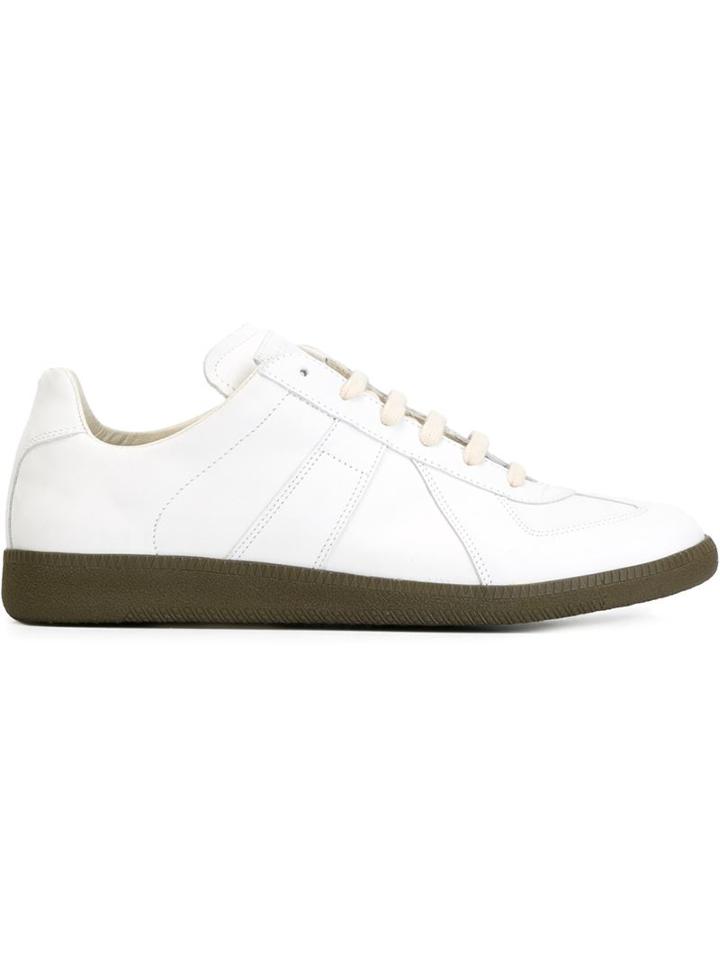 Maison Margiela Repilca Sneakers, Men's, Size: 45, White, Leather/rubber