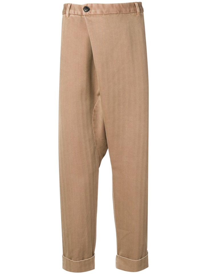 Gabriele Pasini Drop-crotch Trousers - Brown