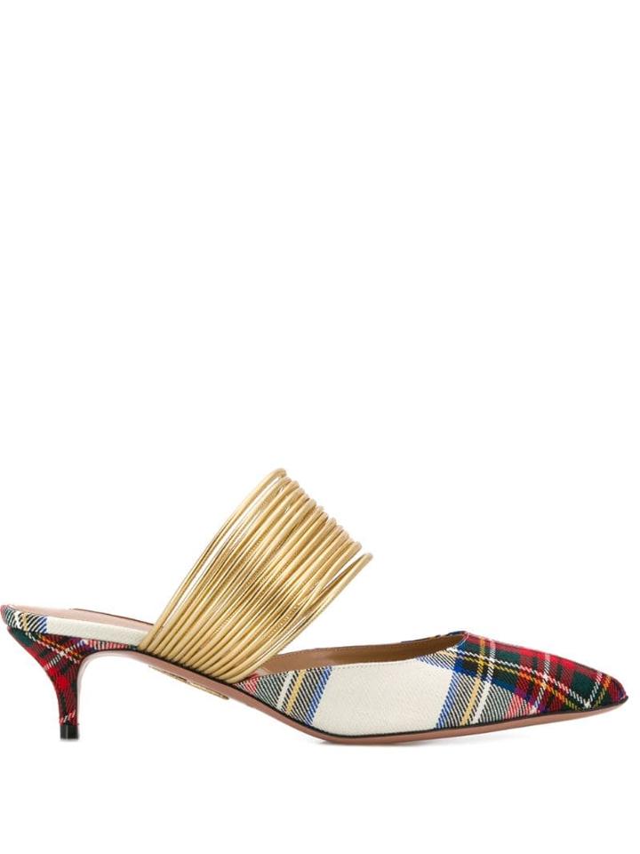 Aquazzura Rendez Vous Mules - Red
