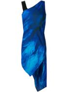 Neil Barrett Asymmetric Catwalk Dress - Blue