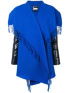 Moncler Padded Sleeves Cloak - Blue
