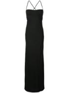 Michelle Mason Long Bustier Dress - Black