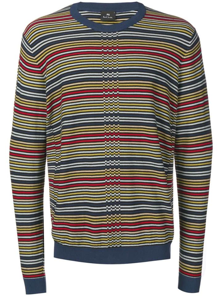 Ps Paul Smith Micro-striped Jumper - Blue