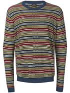 Ps Paul Smith Micro-striped Jumper - Blue