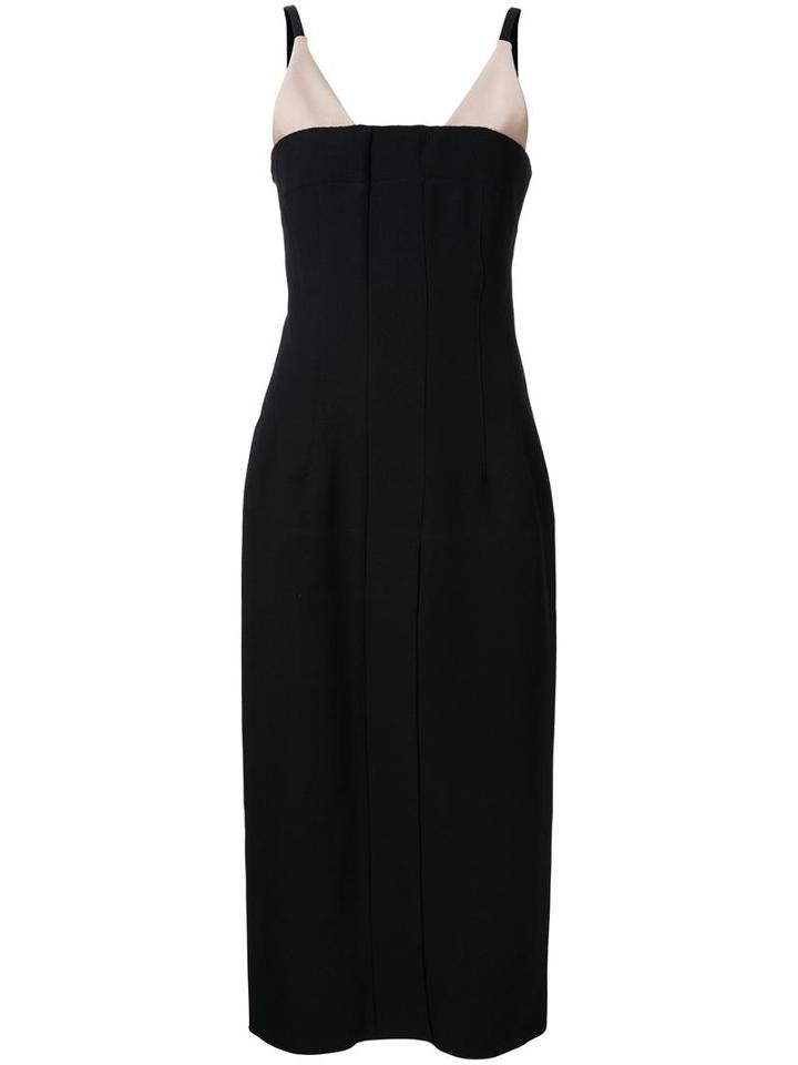 Christopher Esber 'ribbed Inner Contour' Dress, Women's, Size: 6, Black, Polyester/spandex/elastane