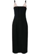 Christopher Esber 'ribbed Inner Contour' Dress, Women's, Size: 6, Black, Polyester/spandex/elastane