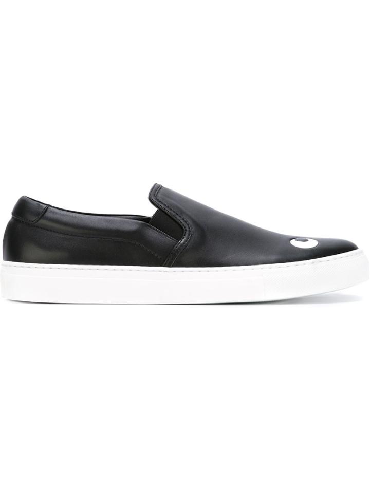 Anya Hindmarch Eyes Print Slip-on Sneakers - Black