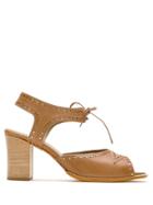 Sarah Chofakian Ubon Leather Sandals - Brown