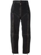 Vetements - Cropped Zip Jeans - Women - Cotton - M, Women's, Black, Cotton