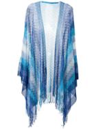 Missoni Fringed Knit Cape