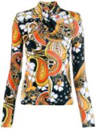 Richard Quinn Paisley Print Sweater - Black