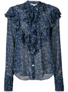 Oscar De La Renta Bell Sleeve Shirt - White