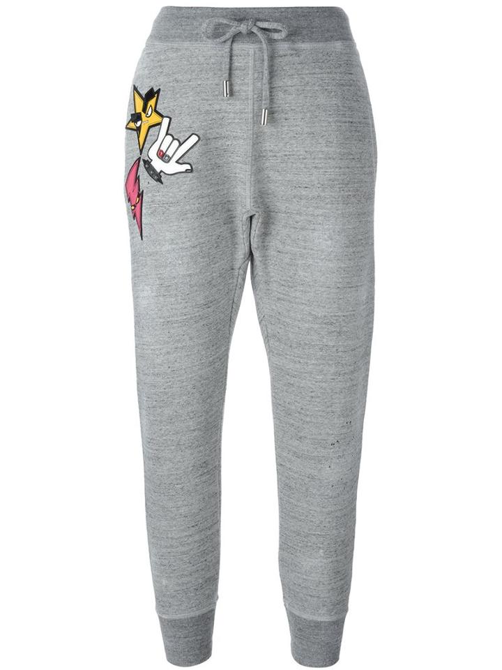Dsquared2 'punk' Patch Track Pants