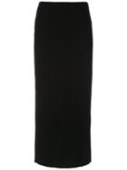 Osklen Midi Ribbed Skirt - Black