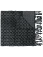 Salvatore Ferragamo Gancio Logo Scarf - Grey