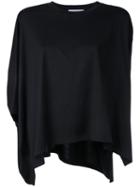Enföld - Asymmetric Sleeve T-shirt - Women - Cotton - 38, Black, Cotton