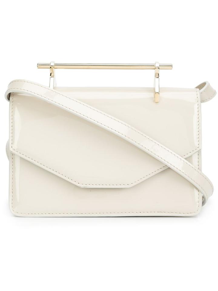 M2malletier 'indre' Shoulder Bag, Women's, Grey, Patent Leather