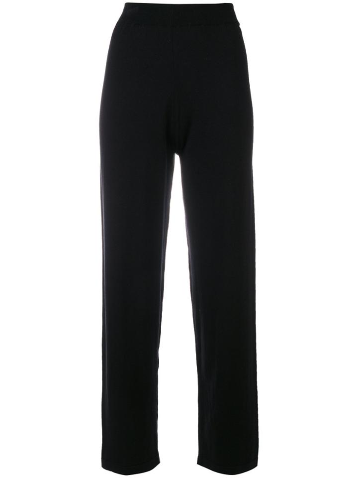 Sottomettimi Relaxed Cropped Trousers - Black
